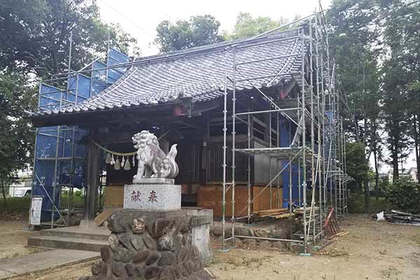 神社の修復